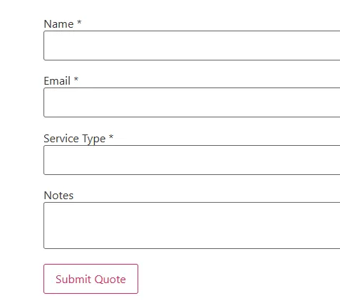 Screenshot of the quote management WordPress plugin